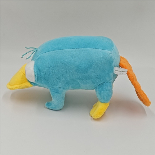 Pelúcia Perry Ornitorrinco Azul, Boneco De Pato, Boneco