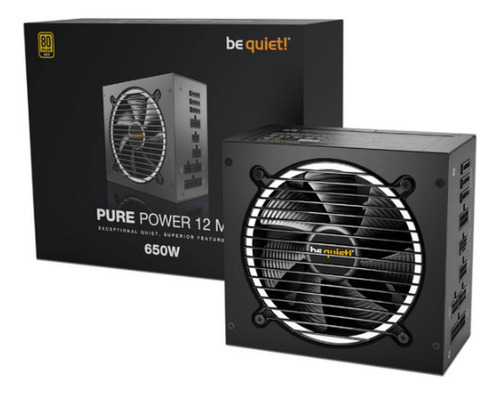 Fuente De Poder Modular Be Quiet! Pure Power 12 M 650w Atx