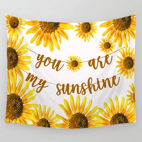 Sunshine Sunflower You Are My Blessing Tapiz Regalo Para