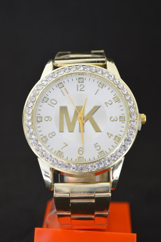 Reloj De Metal Mk Dorado Y Plata