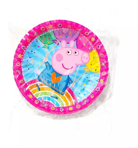 Kit Combo Peppa Pig Rosa Pastel Deco Cumpleaños