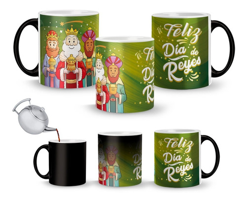 Taza Mágica De Los Reyes Magos Melchor, Gaspar Y Baltasar