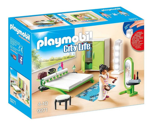 Playmobil 9271 Cuarto Principal Dormitorio Casa Moderna