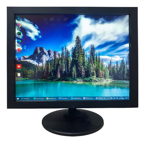 Monitor Led 17'' 4:3 + Moldura Touchscreen Hdmi/vga/vesa Cor Preto 127/220v