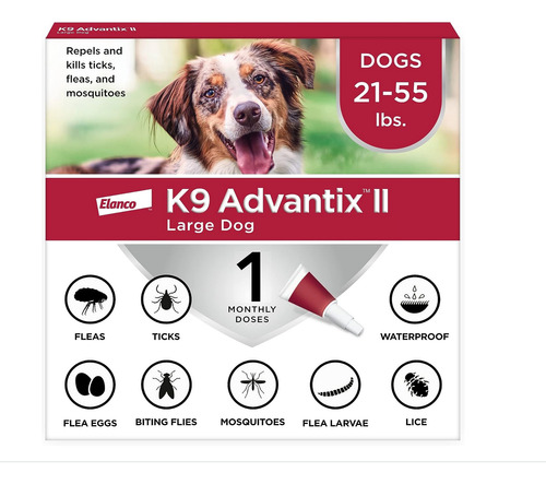K9 Advantix Ii Flea And Tick Prevention For Large Dogs, 21-5