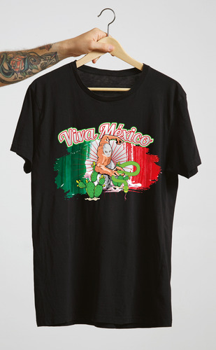 Fiestas Patrias Playera Negra Hombre