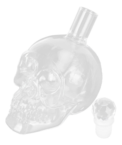 Botella De Vino Con Forma De Calavera De Whisky Transparente