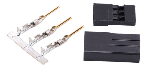 Conector Jr Hembra 11.010, 100 Unidades, Color Dorado Profes