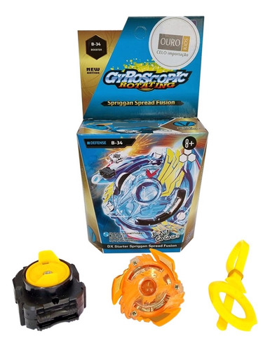 Beyblade Brinquedo Giroscópio Lançador Duplo Diversos Tipos