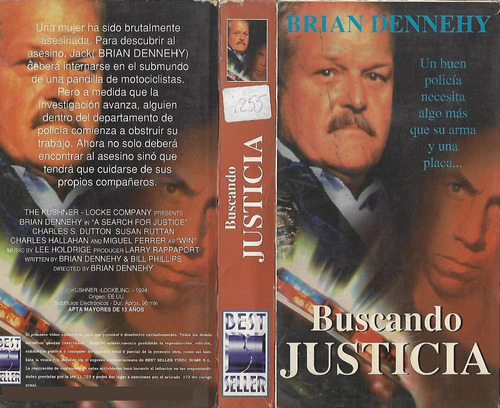 Buscando Justicia Vhs Brian Dennehy Miguel Ferrer