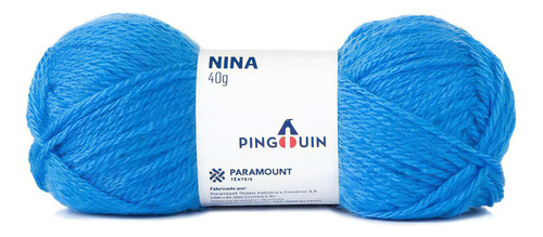 Lã Nina Pingouin 40g - Kit (pacote) Com 5 Novelos  Cor 0590 - Aruba