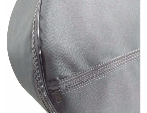 Capa Bag Para Zabumba 18 X 30 Toda Acolchoada Cor Preto