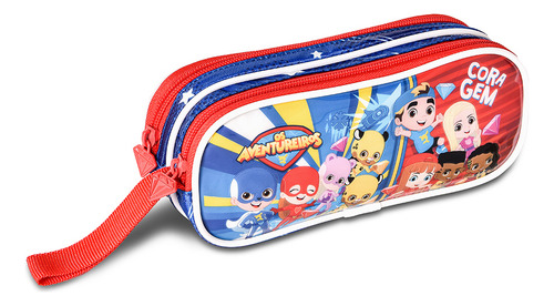 Kit Mochila Estojo Lancheira Luccas Neto Aventureiros Cor Av2402j - Aventureiros