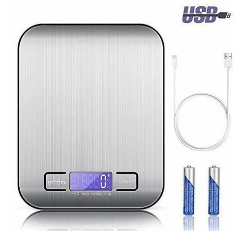 Tboneey Báscula Cocina Digital Usb Recargable, Bascula Prec