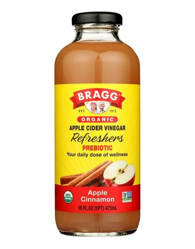 Bragg Organic Apple Cider Vinegar Apple Cinnamon 473 Ml