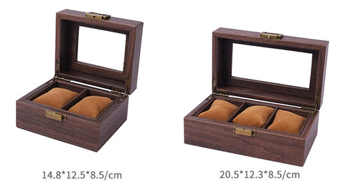 Caja De Almacenamiento Para Relojes, Escaparate, 2 Rejillas