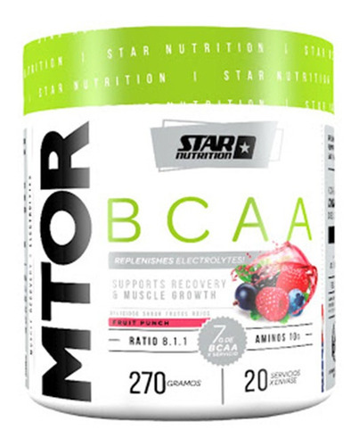 Mtor Bcaa Fruit Punch 270g - Star Nutrition - Energypharma