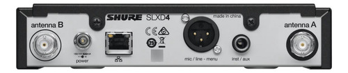 Sistema Shure Inalambrico Slxd14/98h-g58 Para Instrumento