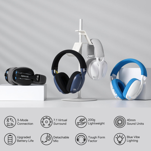 Auriculares Para Juegos Redragon H878 Wireless 7.1 Surround