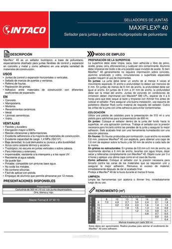 Sellador Elastomerico De Poliuretano Para Juntas
