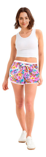 Short De Playa Con Bolsas Para Mujer Secado Rápido