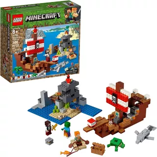 Lego Minecraft 21152 La Aventura Del Barco Pirata