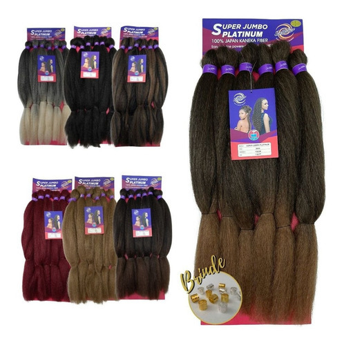 Braids Braids Braid Nagô Dread Twist Color 30 de Jumbo Platinum Ser para mujer