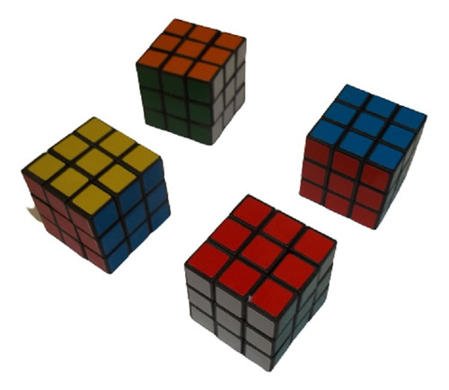 Mini Cubo Magico De Rubik Clasico 3 Cm De Lado De Bolsillo