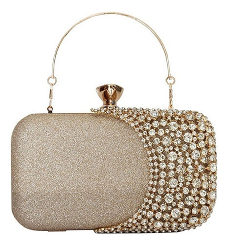 Bolso De Noche De Embrague Con Diamantes De Imitación