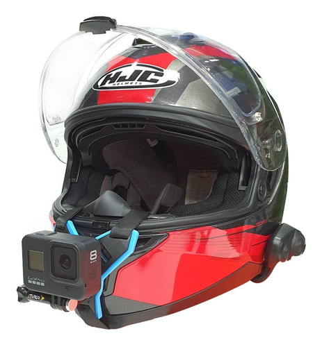 Kit Soporte Cámara Gopro Casco Moto Barbilla Mentón Telesin