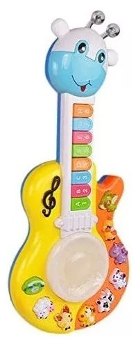 Guitarra Musical Didactica Para Bebe Con Luces Y Sonidos