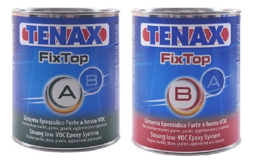 Cola Epoxi Fixtop A+b 2,0 Kg Tenax Ultracompacto Porcelanato
