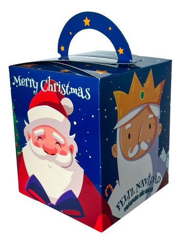 Cajas Dulces Aguinaldo Navidad Diseño Reyes Magos (24 Pzs)