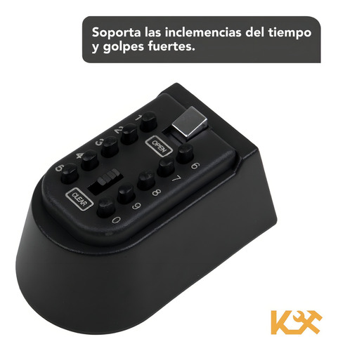 Caja Seguridad Digitos Empotrable 11 Cm Guardar Llaves Valor Color Negro