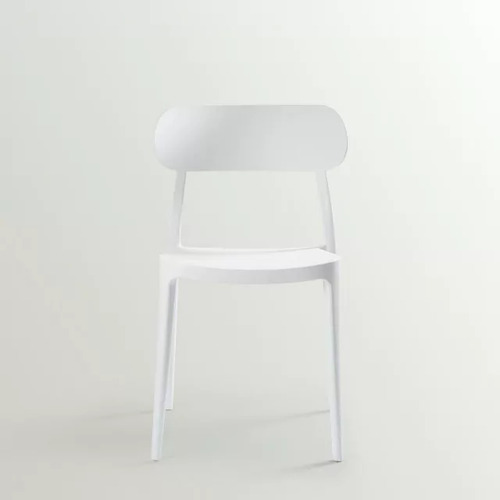 Pack 4x Sillas De Comedor Beijín Estilo Moderno Alto Rancho Estructura De La Silla Blanco