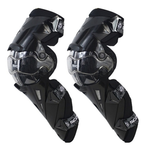 Rodilleras Moto Scoyco K12 Black Full Protección - As