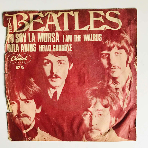 Disco Sencillo De Vinilo De The Beatles/ Hello Goodbye 7