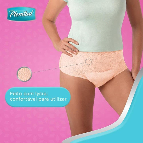 Roupa Íntima Descartável Plenitud Active Mulher G/xg C/8 Un