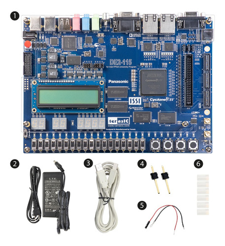 Placa De Desenvolvimento Altera Cyclone Iv Terasic De2-115