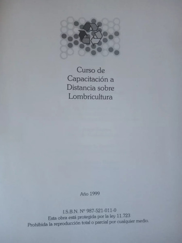 Curso Capacitación Lombricultura Inta (Usado)
