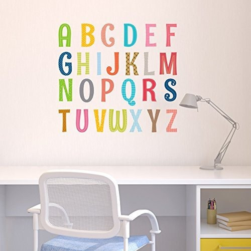 Pegatinas De Pared Niños Abecedario Adhesivos Niña Cuarto