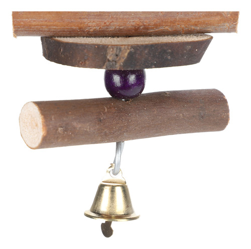 Juguete Colgante De Madera Para Morder Bird Bite Blocks, 2 P