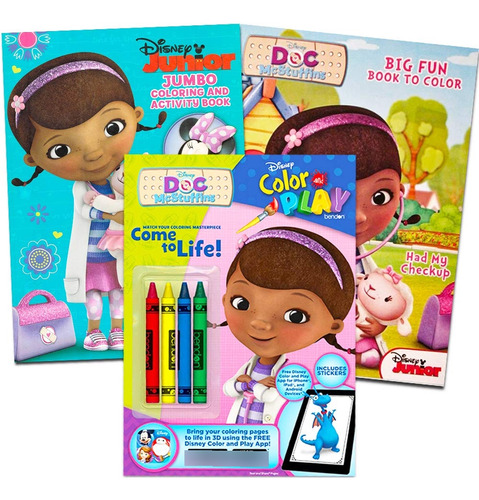 Disney Junior Doc Mcstuffins - Juego De Libro Para Colore