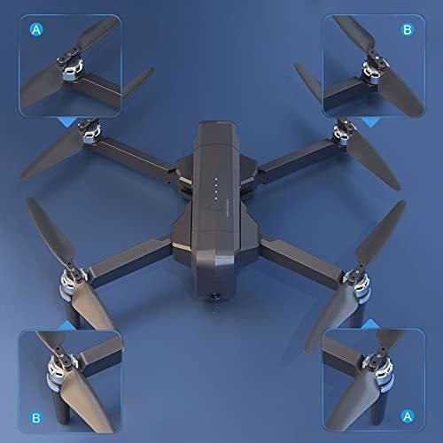 Hélice Para Drone Ruko 123456 Color Negro Pack X 4 Unidades