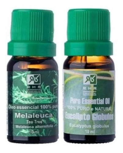 Kit Óleos Essenciais De Melaleuca E Eucalipto Globulus