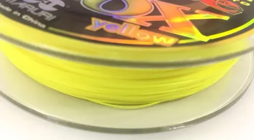Linha Multifilamento 8x 0,14mm Max Force Amarela 150 Metros