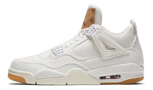 Zapatillas Jordan 4 Retro Levi's White (levi's Ao2571-100