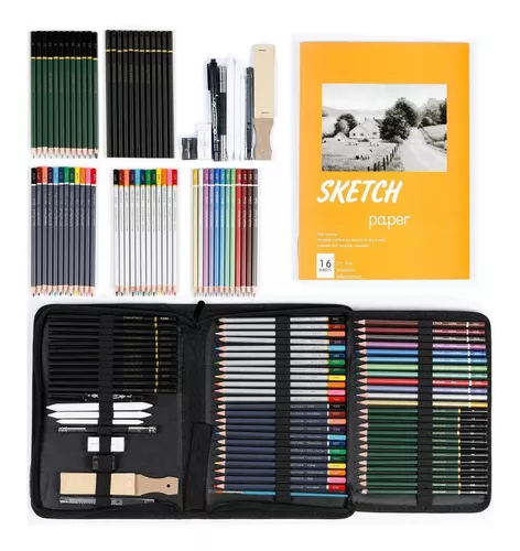 EASYTAO Kit de Lápices de Dibujo 84 Piezas; Set de Arte