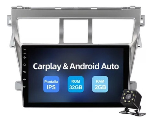 Estéreo P/ Toyota Yaris 2007-2012 Android Carplay Wifi 2+32g