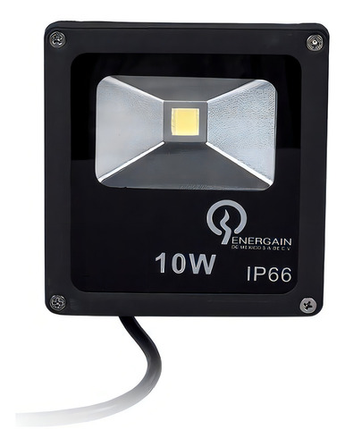 Reflector LED Energain FL EG-FL 10W con luz colorblanco frío 127V